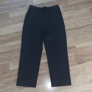 Zara Business Casual wide leg cropped pants